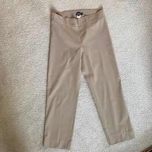 Cropped tan pants